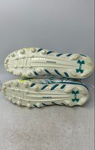 Load image into Gallery viewer, Under Armour Mens Highlight MC 1270426-108 White Green Soccer Cleats Size 15
