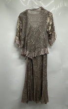 Load image into Gallery viewer, Spencer Alexis Womens Brown 3/4 Sleeve 2 Piece Ruffle Jacket Dress Size L W/Tag