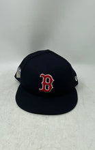 Load image into Gallery viewer, New Era Mens Navy Blue Boston Red Sox MLB Baseball Cap Size 7 1/8