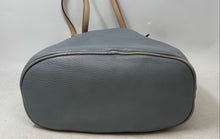 Load image into Gallery viewer, Michael Kors Womens Gray Pebbled Leather Double Handle Charm Tote Handbag