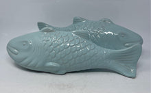 Load image into Gallery viewer, 2 Piece Light Blue Home Decorative Collectible Fish Figurine Ceramic