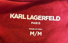 Load image into Gallery viewer, Karl Lagerfeld Paris Mens Red Graphic Print Short Sleeve Pullover T-Shirt Size M