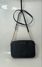 Load image into Gallery viewer, Michael Kors Womens Black Saffiano Leather Chain Strap Jet Set Crossbody Purse
