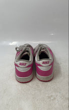 Load image into Gallery viewer, Nike Kids Dunk Low FB9109-102 Pink White Leather Lace-Up Sneakers Shoes Size 2Y