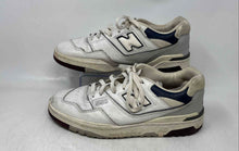Load image into Gallery viewer, New Balance Mens 550 BB550PWB White Navy Blue Leather Sneaker Shoes Size 10.5D