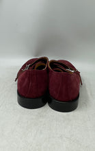 Load image into Gallery viewer, Dan John Mens Red Leather Buckle Double Monk Strap Dress Shoes Size 44