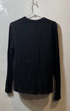 Load image into Gallery viewer, Guess Jeans Mens Black Cotton Long Sleeve Henley Neck T-Shirt Size Small