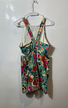 Load image into Gallery viewer, Zara Womens Multicolor Floral Sleeveless Round Neck Cut Out Mini Dress Size L