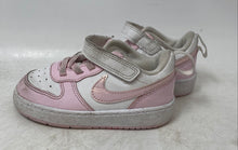 Load image into Gallery viewer, Nike Kids Court Borough Low DV5458-105 White & Pink Sneakers Shoes Size 7C
