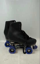 Load image into Gallery viewer, Chicago Mens Classic Rink Black Lace-Up High Top Quad Roller Skates Size 6