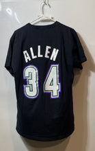 Load image into Gallery viewer, Mitchell & Ness Mens Black Milwaukee Bucks Ray Allen #34 Pullover T-Shirt M