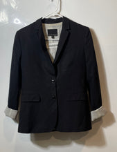 Load image into Gallery viewer, Banana Republic Womens Black Long Sleeve Single Breasted 2-Button Blazer Size 6