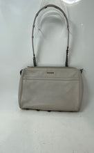 Load image into Gallery viewer, Rebecca Minkoff Womens Beige Leather Mini MAC Chain Strap Zipper Crossbody Bag