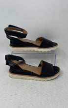 Load image into Gallery viewer, Giani Bernini Womens Constancia Black Wedge Heel Ankle Strap Sandals Size 7M
