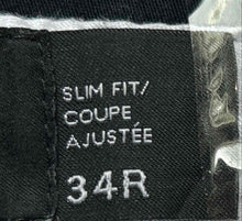 Load image into Gallery viewer, Armani Exchange Mens Blue Flat Front Slash Pocket Slim Fit Chino Pants Size 34