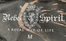 Load image into Gallery viewer, Rebel Spirit Mens Black Long Sleeve Crew Neck Graphic Pullover T-Shirt Size M
