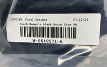Load image into Gallery viewer, Coach Womens Black Signature Print Round Toe Snow Boots Size 9B