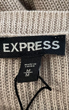 Load image into Gallery viewer, Express Womens Brown Long Sleeve Knitted Embellished Pullover Sweater Size M