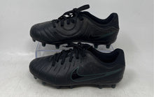 Load image into Gallery viewer, Nike Kids Tiempo Legend 10 Club Black Leather Lace-Up Football Cleats Size 3.5Y