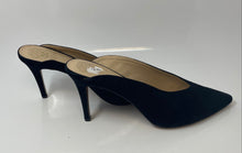 Load image into Gallery viewer, Vince Camuto Womens Kheli Black Suede Pointed Toe Slip-On Mule Heels Size 11