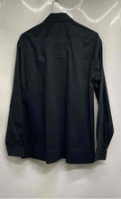 Load image into Gallery viewer, Van Heusen Mens Black Long Sleeve Slim Fit Stretch Dress Shirt Size L 16-16.5