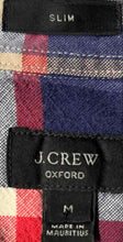 Load image into Gallery viewer, J.Crew Mens Multicolor Plaid Cotton Long Sleeve Oxford Button-Up Shirt Size M