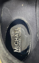 Load image into Gallery viewer, Michael Kors Womens Kristy Blue White Denim Lace-Up Slide Sneakers Shoes Size 9M