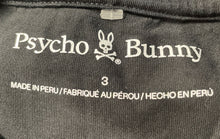 Load image into Gallery viewer, Psycho Bunny Womens Black Graphic Print Cotton Pullover T-Shirt Size 3