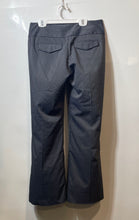 Load image into Gallery viewer, Express Womens Gray Pinstripe Flat Front Editor Wide-Leg Dress Pants Size 4S