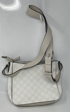 Load image into Gallery viewer, Nine West Womens White Beige Adjustable Strap Shoulder Crossbody Handbag