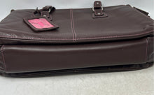 Load image into Gallery viewer, Buxton Unisex Brown Faux Leather Inner Pocket Shoulder Strap Medium Tote Bag