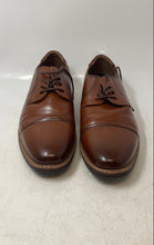 Load image into Gallery viewer, Nunn Bush Mens Centro Flex Brown Leather Cap Toe Oxford Dress Shoes Size 10.5W