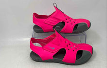 Load image into Gallery viewer, Nike Kids Sunray Protect 2 Pink And Gray Hook & Loop Sports Sandals Size 3Y