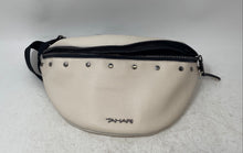 Load image into Gallery viewer, Tahari Womens Beige Pebble Leather Studded Crossbody Strap Sling Bag