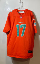 Load image into Gallery viewer, Nike Mens Orange NFL Miami Dolphins Jaylen Waddle #17 Football Jersey Size XL