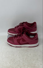 Load image into Gallery viewer, Nike Kids Dunk Low FB9109-602 Red Leather Lace-Up Sneaker Shoes Size 3.5Y