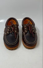 Load image into Gallery viewer, Timberland Mens 3-Eye Lug Brown Leather Moc Toe Lace-Up Boat Shoes Size 6.5