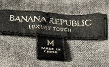Load image into Gallery viewer, Banana Republic Mens Gray Luxury Touch Long Sleeve Button-Up Shirt Size Medium