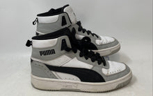 Load image into Gallery viewer, Puma Kids Rebound Joy 374687-19 White Black Lace-Up Sneaker Shoes Size 5C