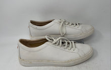Load image into Gallery viewer, TCG Mens Kennedy White Leather Lace-Up Low Top Sneaker Shoes Size 10