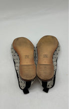 Load image into Gallery viewer, Zara Girls White And Black Polka Dot Mesh Bow Slip-On Ballerina Shoes Size EU 32