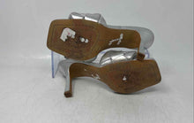 Load image into Gallery viewer, Vince Camuto Womens Brelanie Gray Woven Leather Stiletto Heel Mule Sandals 5.5M