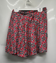 Load image into Gallery viewer, Zara Womens Red White Black Animal Print Side Zipper Mini Skirt Size XS