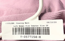 Load image into Gallery viewer, Ann Taylor Loft Womens Pink Knitted Button Front Cardigan Sweater Size SP