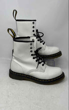 Load image into Gallery viewer, Dr. Martens Womens White Leather Lace-Up Round Toe Ankle Combat Boots Sz EUR 39