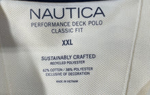 Load image into Gallery viewer, Nautica Mens Cream Short Sleeve Classic Fit Performance Deck Polo Shirt Size 2XL