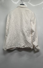 Load image into Gallery viewer, Karl Lagerfeld Womens White Pearl Peak Lapel Single-Breasted Blazer Size 12