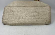 Load image into Gallery viewer, Elaine Turner Womens Beige Woven Double Handle Inner Pockets Lined Shoulder Bag