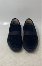 Load image into Gallery viewer, Bruno Marc Mens Black Paisley Velvet Slip-On Loafer Dress Shoes Size 8.5