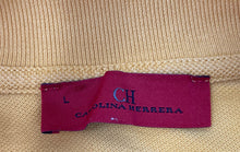 Load image into Gallery viewer, Authentic Carolina Herrera Mens Yellow Short Sleeve Golf Polo Shirt Size L